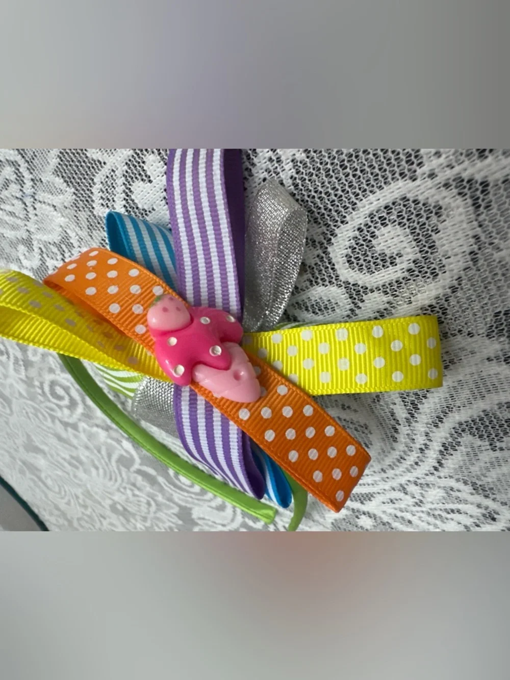 Girls Ribbon Bow Headbands 🎀 6pc Multicolor Cute Set